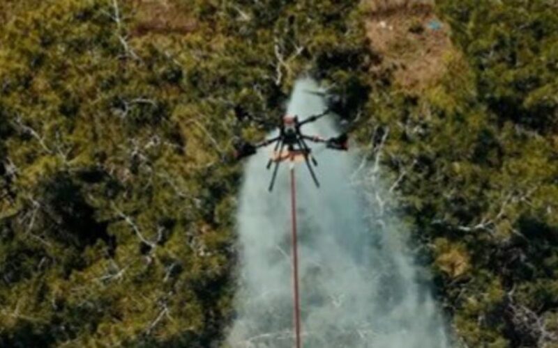 Yangında ilk kez kullanıldı. Yenilikçi dron sistemi başarıyla test edildi