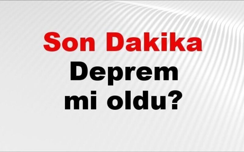 Son dakika Aydın'da deprem mi oldu? Az önce deprem Aydın'da nerede oldu? Aydın deprem Kandilli ve AFAD son depremler listesi 23 Haziran 2026